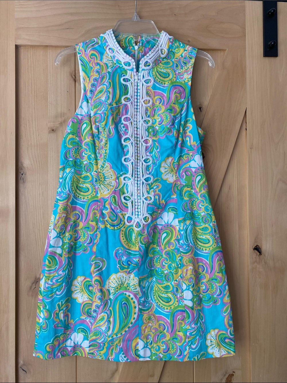 Lilly Pulitzer Paisley/floral Print Shift Dress 10,
